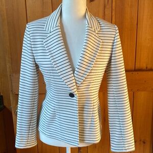 Striped Calvin Klein blazer